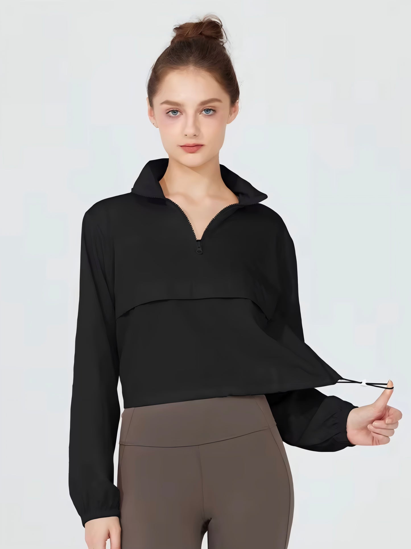 Half Zip Sweater | Black
